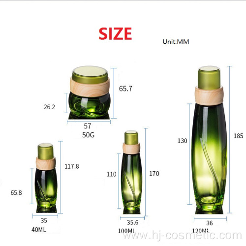OEM & ODM glass Pump sleeve plating lotion bottle cream bottle